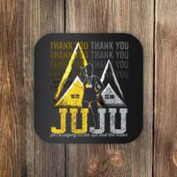 Thank You Juju Proud And Patriotic Saint Lucia Flag Pitons Coaster