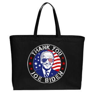 Thank You Joe Biden Usa Flag President Thanks Joe Cotton Canvas Jumbo Tote