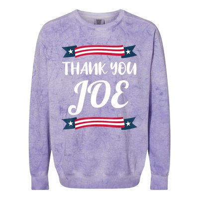 Thank You Joe | President Biden | Pass The Torch Colorblast Crewneck Sweatshirt