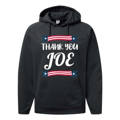 Thank You Joe | President Biden | Pass The Torch Performance Fleece Hoodie