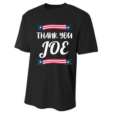 Thank You Joe | President Biden | Pass The Torch Performance Sprint T-Shirt