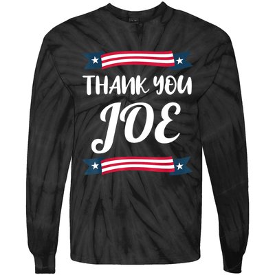 Thank You Joe | President Biden | Pass The Torch Tie-Dye Long Sleeve Shirt