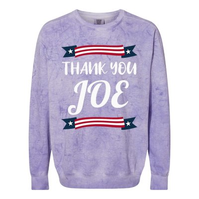 Thank You Joe President Biden Pass The Torch Colorblast Crewneck Sweatshirt