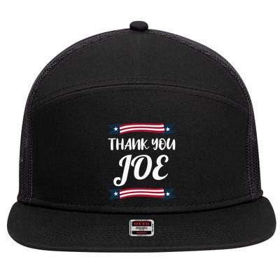 Thank You Joe President Biden Pass The Torch 7 Panel Mesh Trucker Snapback Hat