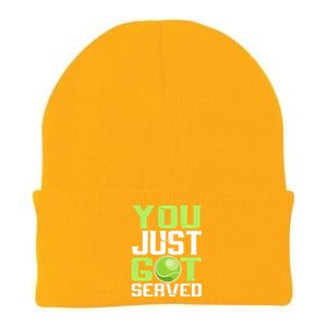 Tennis You Just Got Served Tennis Fans Knit Cap Winter Beanie