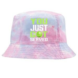 Tennis You Just Got Served Tennis Fans Tie-Dyed Bucket Hat