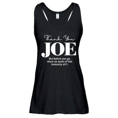 Thank You Joe! Funny Immunity Pun For President Biden Ladies Essential Flowy Tank