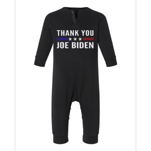 Thank You Joe Biden Thank You President Infant Fleece One Piece