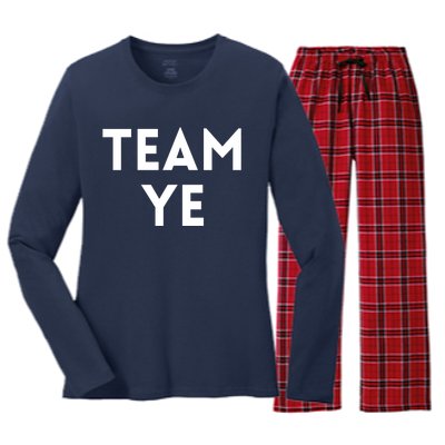 Team Ye Kanye Women's Long Sleeve Flannel Pajama Set 