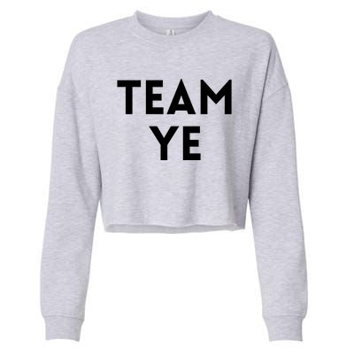 Team Ye Kanye Cropped Pullover Crew