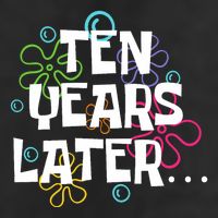 Ten Years Later Funny Meme 10 Years Old 10th Birthday Party 7 Panel Mesh Trucker Snapback Hat