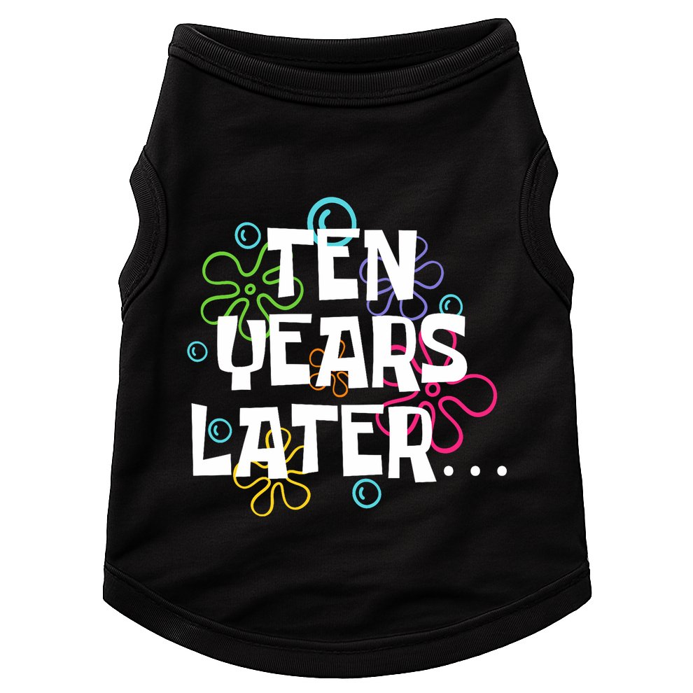 Ten Years Later Funny Meme 10 Years Old 10th Birthday Party Doggie Tank