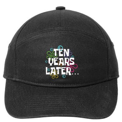 Ten Years Later Funny Meme 10 Years Old 10th Birthday Party 7-Panel Snapback Hat