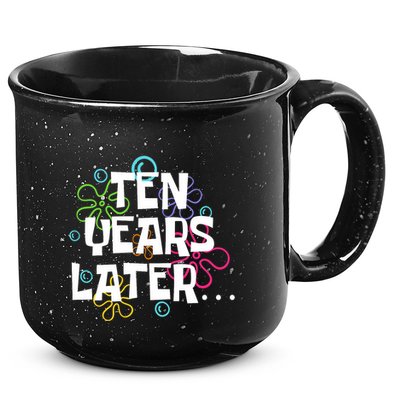 Ten Years Later Funny Meme 10 Years Old 10th Birthday Party 15oz Campfire Ceramic Mug