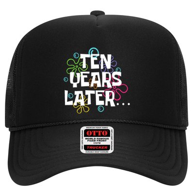 Ten Years Later Funny Meme 10 Years Old 10th Birthday Party Trucker Hat