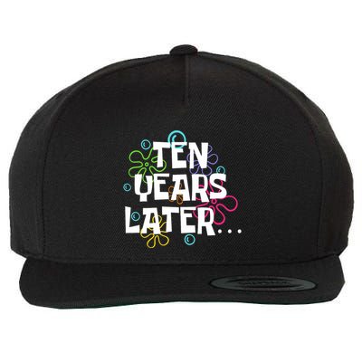 Ten Years Later Funny Meme 10 Years Old 10th Birthday Party Wool Snapback Cap