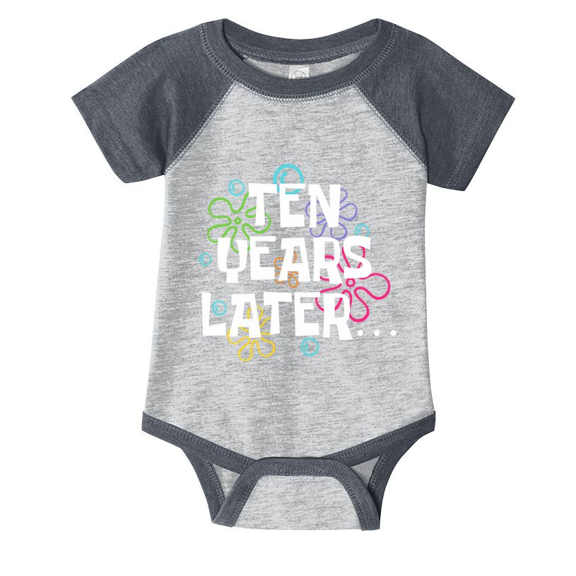 Ten Years Later Funny Meme 10 Years Old 10th Birthday Party Infant Baby Jersey Bodysuit