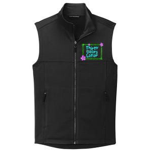 Thirty Years Later Funny 30 Year Old Birthday Party Collective Smooth Fleece Vest