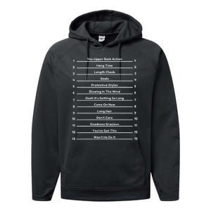 Track Your Long Natural Hair Length Check Hair Performance Fleece Hoodie