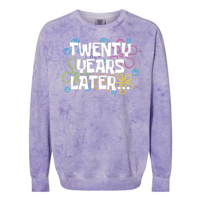 Twenty Years Later Funny 20th Birthday Gift Colorblast Crewneck Sweatshirt