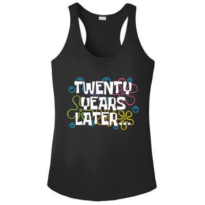 Twenty Years Later Funny 20th Birthday Gift Ladies PosiCharge Competitor Racerback Tank