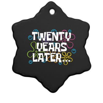 Twenty Years Later Funny 20th Birthday Gift Ceramic Star Ornament