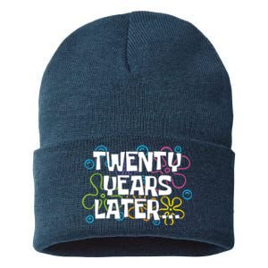 Twenty Years Later Funny 20th Birthday Gift Sustainable Knit Beanie