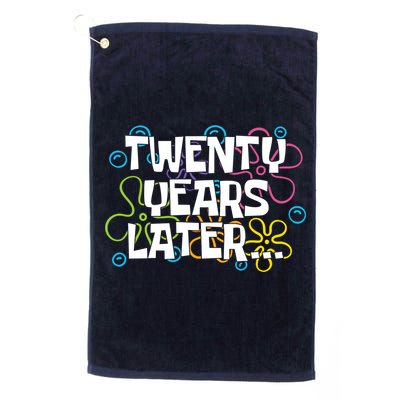 Twenty Years Later Funny 20th Birthday Gift Golf Towel