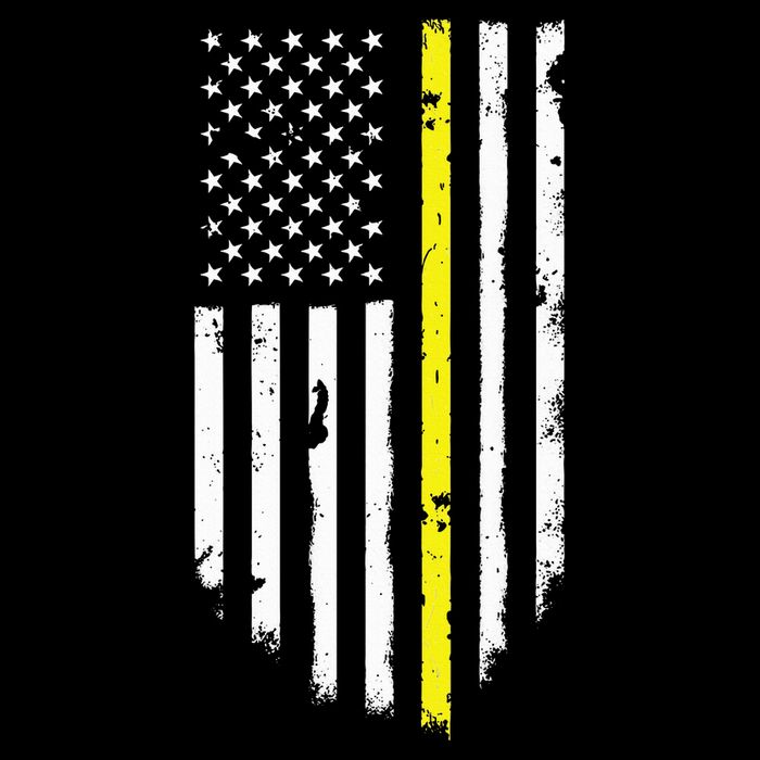 Thin Yellow Line American Flag Emergency Dispatcher Wool Snapback Cap