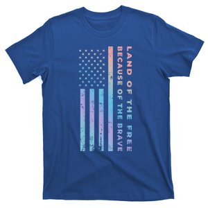 Thin Yellow Line Land Of The Free Because Of The Brave Gift T-Shirt