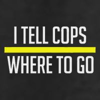 Thin Yellow Line Funny I Tell Cops Where To Go Dispatch Trucker Hat