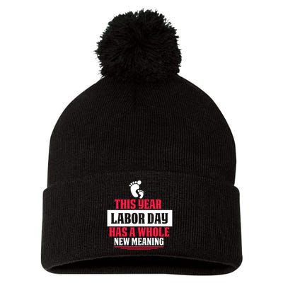 This Year Labor Day Has A Whole New Meaning Labor Day Gift Pom Pom 12in Knit Beanie