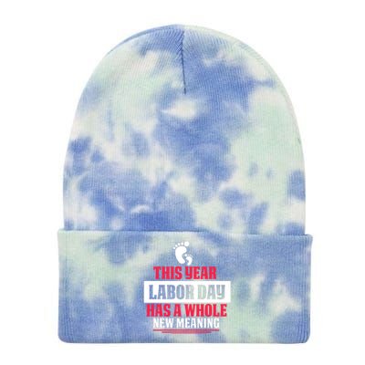 This Year Labor Day Has A Whole New Meaning Labor Day Gift Tie Dye 12in Knit Beanie