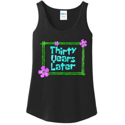 Thirty Years Later Funny 30 Year Old Birthday Party Ladies Essential Tank