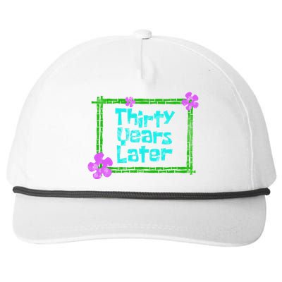 Thirty Years Later Funny 30 Year Old Birthday Party Snapback Five-Panel Rope Hat