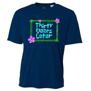 Thirty Years Later Funny 30 Year Old Birthday Party Cooling Performance Crew T-Shirt