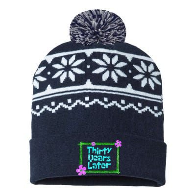 Thirty Years Later Funny 30 Year Old Birthday Party USA-Made Snowflake Beanie