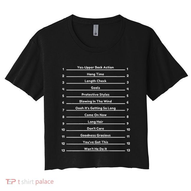 Track Your Long Natural Hair Crop Top