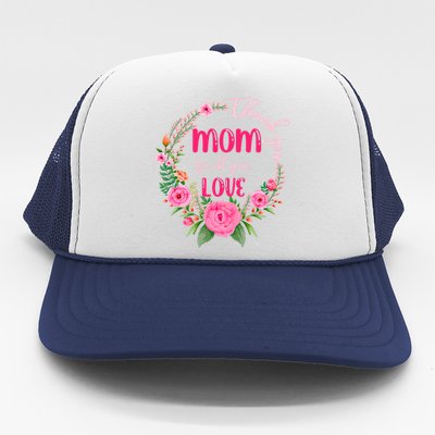 Thank You Mom For All Your Love Mothers Day Floral Gift Trucker Hat