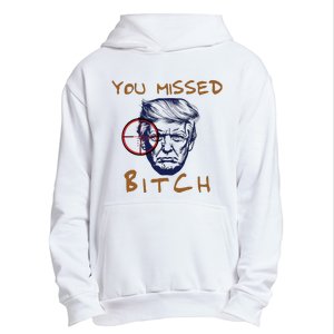 Trump You Missed Bitch Trump Shootting Target Urban Pullover Hoodie