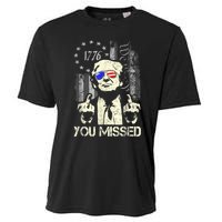 Trump You Missed Me Bitch Trump Shot Trump Supporters Cooling Performance Crew T-Shirt