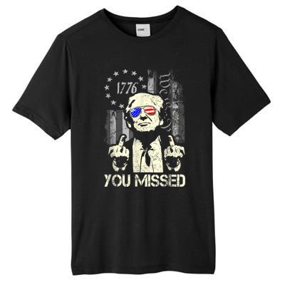 Trump You Missed Me Bitch Trump Shot Trump Supporters Tall Fusion ChromaSoft Performance T-Shirt