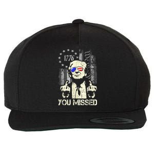 Trump You Missed Me Bitch Trump Shot Trump Supporters Wool Snapback Cap