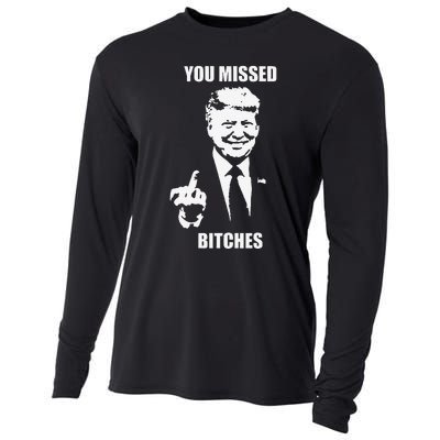 Trump You Missed Funny Trump 2024 Cooling Performance Long Sleeve Crew