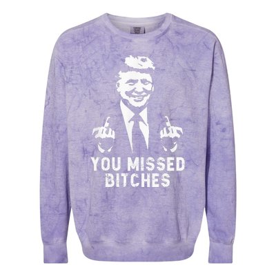 Trump You Missed Colorblast Crewneck Sweatshirt