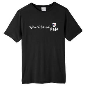 Trump You Missed Funny Trump 2024 Tall Fusion ChromaSoft Performance T-Shirt