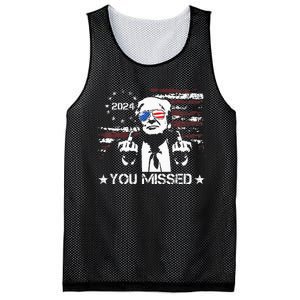 Trump You Missed Funny Trump 2024 Mesh Reversible Basketball Jersey Tank