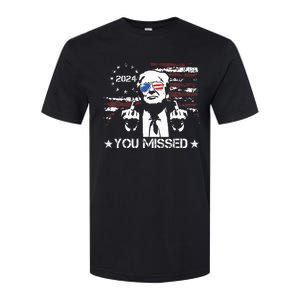 Trump You Missed Funny Trump 2024 Softstyle CVC T-Shirt