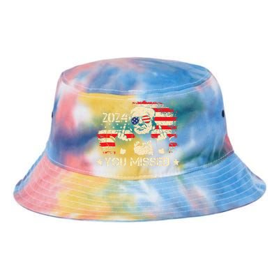 Trump You Missed Funny Trump 2024 Design Tie Dye Newport Bucket Hat