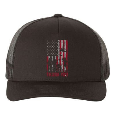 Thank You Memorial Day Veteran Military Flag Yupoong Adult 5-Panel Trucker Hat